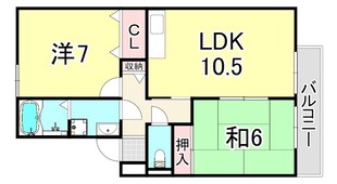 ルミエール北夙川　B棟の物件間取画像